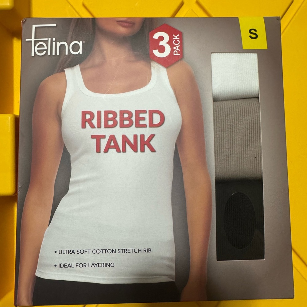 Felina Ribbed Tank 3-Pack - New in box